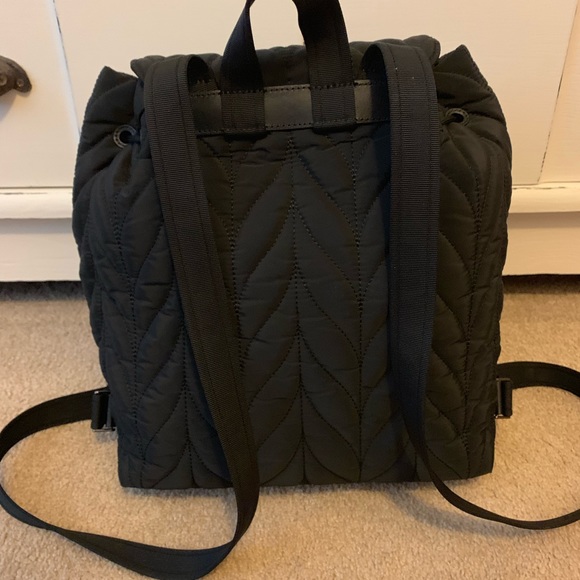 Kate Spade Black Quilted Backpack - Picture 2 of 6